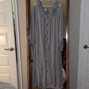 Grey ruffled H&M dress